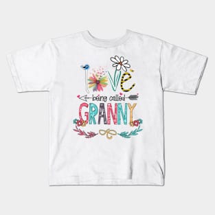 Love Being Called Granny Happy Mother's Day Kids T-Shirt